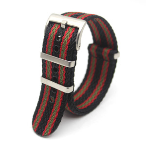 Cinturino per <span class=keywords><strong>Smartwatch</strong></span> Sportivo Regolabile in Nylon Spesso 1,6 mm a Righe, <span class=keywords><strong>2</strong></span> Anelli, Alta Qualità, Motivo Spigato, Vendita Calda - Product Image 3