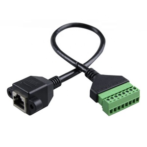 Nhà máy bán buôn RJ45 để thiết bị đầu cuối kết nối RJ45 nữ đến 8 pin vít thiết bị đầu cuối solderless <span class=keywords><strong>Adapter</strong></span> Cable Panel núi với vít - Product Image 2