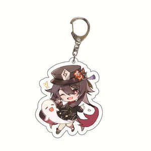 <span class=keywords><strong>Genshin</strong></span>-Llavero de Cosplay de Anime, accesorios de llavero acrílico, colgante de dibujos animados, regalos de navidad - Product Image 4