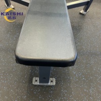 Banc de musculation plat commercial Kaishi, robuste, pour haltères, idéal pour la musculation en salle de sport