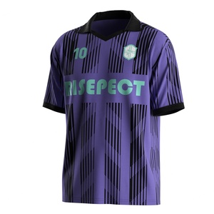 Maillot de football polo à col en V pour équipe, avec tissu anti-humidité, séchage rapide et logos personnalisés pour un usage décontracté - Product Image 1
