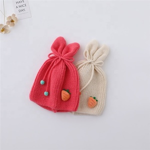 <span class=keywords><strong>Gorro</strong></span> <span class=keywords><strong>de</strong></span> <span class=keywords><strong>lana</strong></span> con diseño <span class=keywords><strong>de</strong></span> conejo y zanahoria <span class=keywords><strong>para</strong></span> niños, gorros <span class=keywords><strong>de</strong></span> punto <span class=keywords><strong>para</strong></span> bebé, otoño e invierno, 2022 - Product Image 3