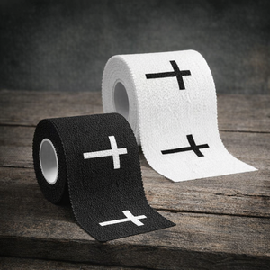 Bande de contention rigide en coton HLK 5cm x 7m et 3.8cm x 9.1m pour l'escalade, la boxe, et le sport, avec oxyde de zinc - Product Image 1