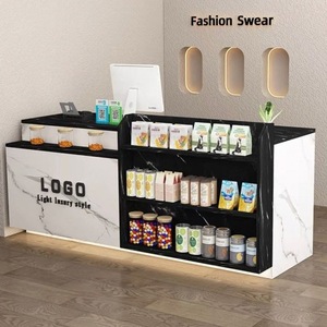 Comptoir de bar, comptoir de caisse, petit comptoir de magasin, comptoir de supermarché, comptoir de supérette, étagère de présentation, comptoir de magasin de thé au lait - Product Image 2