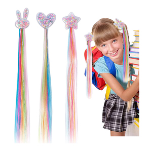 All'ingrosso bambini blu bianco neve congelata espressione crespo Twist intrecciare le estensioni dei capelli coda di cavallo <span class=keywords><strong>per</strong></span> le bambine - Product Image 5