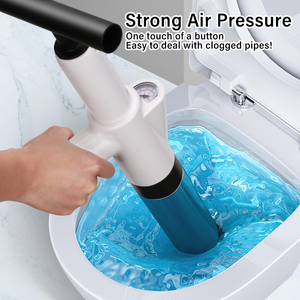 Kit de déboucheur pneumatique haute pression en acier inoxydable pour toilettes et canalisations - Product Image 5