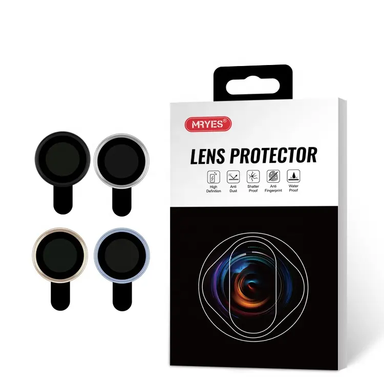 MRYES New Metal Aluminum Glass Camera Lens Screen Protector For iPhone 13 Pro Max Camera Lens Screen Protective Film