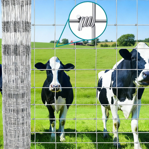 Clôture de champ en treillis métallique noué galvanisé 8 pieds Veld Span 100m Clôture de ferme <span class=keywords><strong>à</strong></span> vendre - Product Image 4