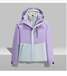 Chaqueta de invierno de moda para <span class=keywords><strong>hombre</strong></span> con gabardina con estampado de soplo desmontable impermeable aislado en el interior <span class=keywords><strong>abrigo</strong></span> largo de lana para exteriores - Product Image 5