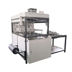 Fully automatic plastic blister food container egg tray thermoforming machine for PP PET PVC box