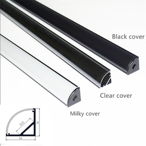 V-<strong>type</strong> LED Corner Strip Lights Aluminum Profile Milky/Clear Cover <strong>Channel</strong> Cabinet Tube Bar Lighting - Product Image 2