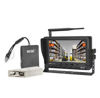 Cámara de Respaldo Inalámbrica Veise con Monitor de 7 Pulgadas, Sistema de Cámara Inalámbrica de 2.4 GHz para Montacargas y Carretillas Elevadoras
