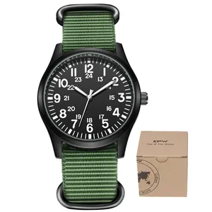 Dropshipping MOQ 1 Pcs Classic High Quality Nylon Arabic Wrist Watch For Men