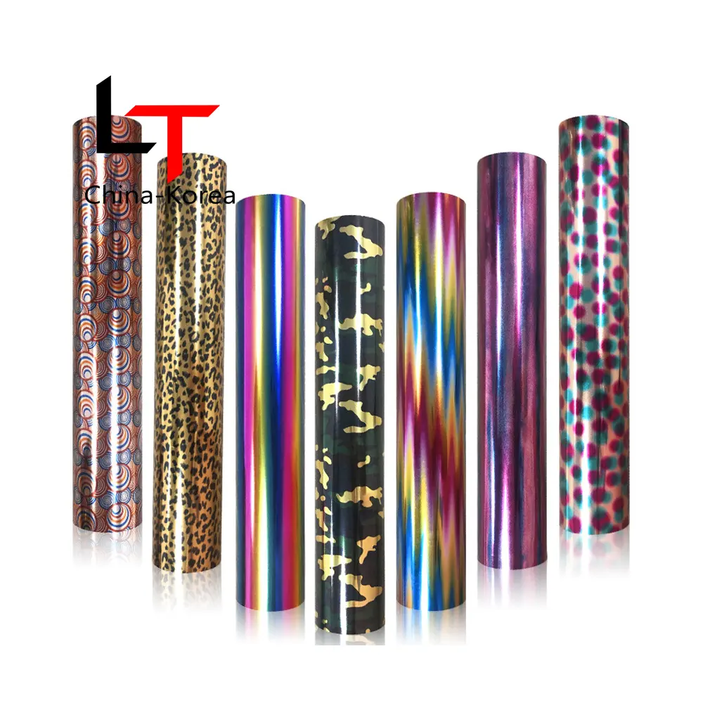 Longtime LT hologram hot stamping roll stamp holographic foil for paper plastic leather for textile printing