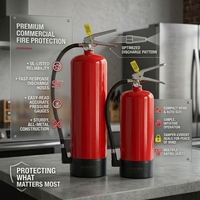 Extincteur à poudre sèche ABC équipé d'une valve conforme à la norme CE Protection incendie d'urgence pour usage commercial