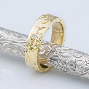 Anello Elegante con Texture Floreale in Rilievo, Stile Etnico Fresco, Gioielli da Donna alla Moda per Uso Quotidiano, Regalo - Product Image 2