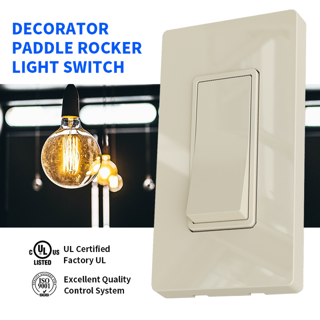 New Design American Style 15A 120V/277V Illuminated Light Switch for Led Lights Best Modern House tive 3 Way Light Switch