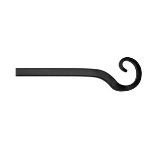 JIM Wrought Iron <b>Hook</b> 10 Inch Black Wall Mount For Plant Basket Lamp Feeder - Product Image 2