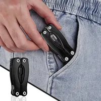 Outil multifonction portable de poche, pince, couteau, tournevis, lime, 13 en 1, en alliage d'aluminium et acier inoxydable, pour la survie en plein air, le camping