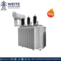 Transformateur triphasé immergé dans l'huile 35 kV 50-1000 kVA, refroidissement ONAN/ONAF, haute efficacité, alimentation industrielle, protection IP54