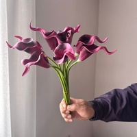 PU-Touch Calla-Lilien Künstliche Blumen Hochwertige Feuchtigkeitsspendende Haptik Direktvertrieb Großhandel Weich