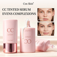 CC Cream Menutupi Noda Kemerahan, Memberikan Riasan Wajah Bercahaya, Hasil Matte Alami, Ringan, Tak Terlihat, Serum Berwarna yang Membetulkan Warna 40g
