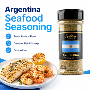 Pampas Grassland BBQ Powder Argentina Copa de Fútbol Especias Secas Ahumadas con Ajo - Product Image 1