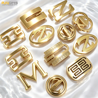 Fabricant vente en gros de haute qualité 2D 3D lettre en laiton massif boucle de ceinture 38mm 40mm Logo personnalisé plaque de métal plaqué or pour hommes