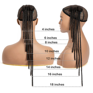 Extensions de cheveux en crochet dreadlocks en cheveux humains vierges faits à la main, sel et poivre Originea, dreadlocks bon marché - Product Image 5