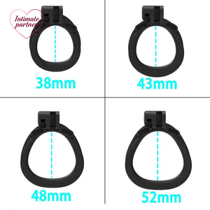 Jaula de Castidad Masculina Puppy IDO, Juguetes Sexuales de Bondage para Adultos, <span class=keywords><strong>Candado</strong></span> Cb con 4 Anillos para Pene de Diferentes Tamaños, Discreto, Dispositivo de Castidad que Previene Infidelidades - Product Image 4