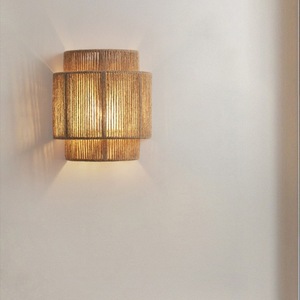 สไตล์ญี่ปุ่นวาบิซาบิโคมไฟติดผนังไฟ LED E27 ฐานหลอดไฟ 23x25 ซม.สำหรับห้องนั่งเล่นห้องนอนห้องโถงระเบียง - Product Image 2