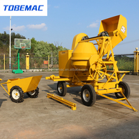 Vente directe usine TOBEMAC – Bétonnières de haute qualité avec treuil, moteur diesel indien 12 m³/h, moteur 16 CV, hauteur de levage 25 m