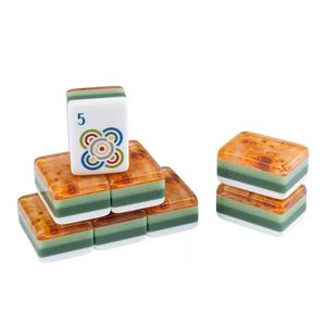 Tuiles de Mahjong américaines personnalisées, 160 pièces, neuves, de luxe, modernes, portables, à 4 couches, avec impression intérieure en grain de bois, en acrylique - Product Image 4