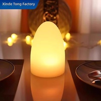 Lampe de table LED en forme d'œuf pour restaurant de style occidental, lumière de comptoir de bar, lampe de chevet moderne minimaliste, étanche
