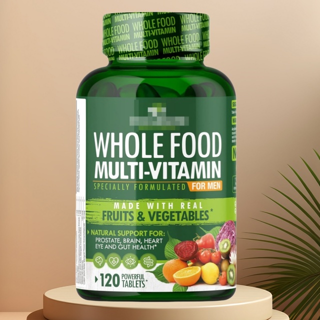 Whole Food Fruits and Vegetables Multi-Vitamin Dietary Supplement with Vitamins and Minerals Support Immune Gut Health