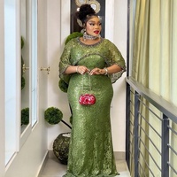 Robes de mode africaine H&D S11268 avec strass, robe élégante grande taille pour soirée