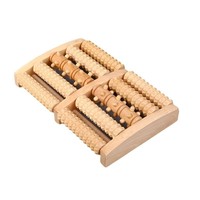 Masseur de pieds avec rouleau à 5 rangées et broches de massage en bois, fonction musicale, modèle 240 pour massage de la plante des pieds - Vente directe usine pour usage domestique