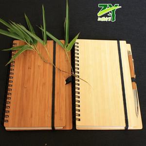 Quaderno con copertina in bambù eco-friendly per appunti per studenti - Product Image 2