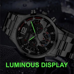 Luxury Mens <b>Silver</b> Quartz <b>Watch</b> With Stainless Steel Bracelet Men Fashion Business Casual <b>Watch</b> Luminous Clock - Product Image 6