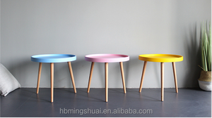 Ser certificado Simple Creative Small House table Modern Round Tea Table <span class=keywords><strong>Mesa</strong></span> de color - Product Image 4