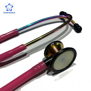 Estetoscopio rojo de alta calidad de moda del estetoscopio de la cardiología del estetoscopio - Product Image 1