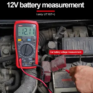 UNI-T UT105+ UT107+ Multímetro Automotriz de Alta Precisión, Tacómetro, Medidor de Velocidad del Motor RPM, Probador VFC, Digital Profesional para Autos, China - Product Image 5
