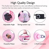 Machine sexuelle électrique haut de gamme avec 7 accessoires, connecteur 3XLR, jouet pour adultes puissant pour les couples, jouet intime haute performance