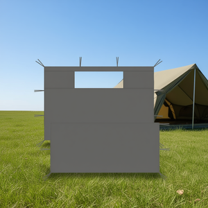 Parois latérales de gazebo anthracite avec fenêtres, 2 pièces, accessoires de tente, camping estival en extérieur, tissu Oxford, type étendu, simple couche - Product Image 2