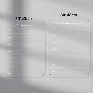 Pizarra Magnética de Borrado en Seco, Calendario de Pared de Acrílico Transparente, Pizarra Blanca para Oficina - Product Image 2
