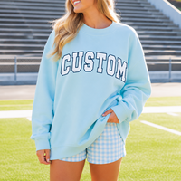 Sweat-shirt décontracté à col rond en coton 100% pour femme, coupe ample avec épaules tombantes, impression personnalisée vintage sur le logo