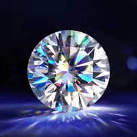 GRA-Zertifikat Großhandel 1 Karat Lose Moissan ite Steine Runde 6,5mm Super White Moissan ite Synthetic Diamond Preis