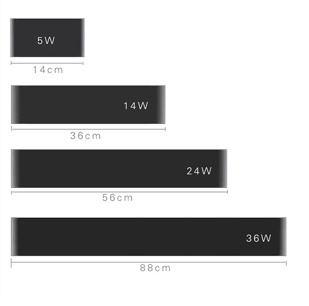 Modern Long Strip Wall Lights for Home Bedroom Living Room Corridor Aluminum Up Down Sconce led Wall Lamp Indoor