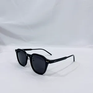 2024 Individuelle Großhandel retro europäische und amerikanische UV400-Sonnenbrille rundrahmen schwarze Persönlichkeits-Sonnenbrille für Herren und Damen