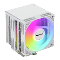 COOLLEO A60T H ARGB Refroidisseur d'air CPU à double tour et 6 caloducs pour LGA115X/1200/1700/1851AMD, refroidissement profond pour jeux, TDP 245W, pour boîtier d'ordinateur